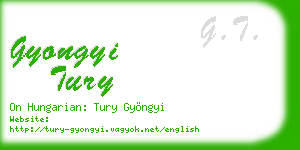 gyongyi tury business card
