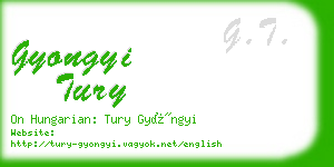 gyongyi tury business card